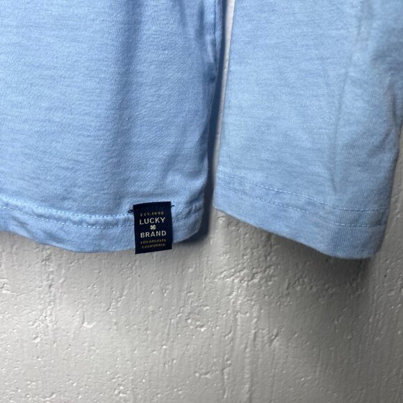 Lucky Brand long sleeve top mens light blue size XL - Picture 4 of 6